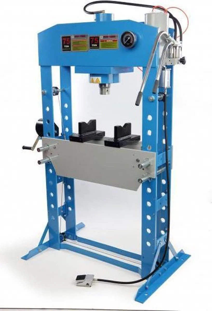 HBM 75 Ton hydraulische en pneumatische werkplaatspers