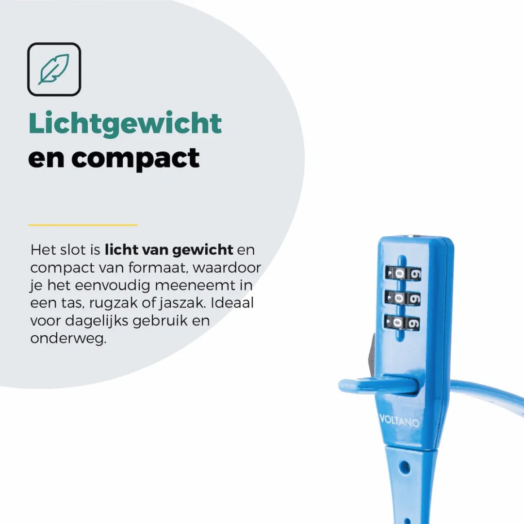 Voltano Accuslot Bagagedrager Codeslot - Blauw