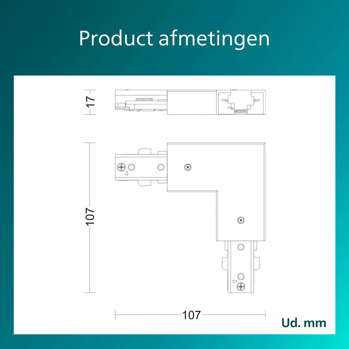 Philips EasyLink L-vormige Connector - Wit