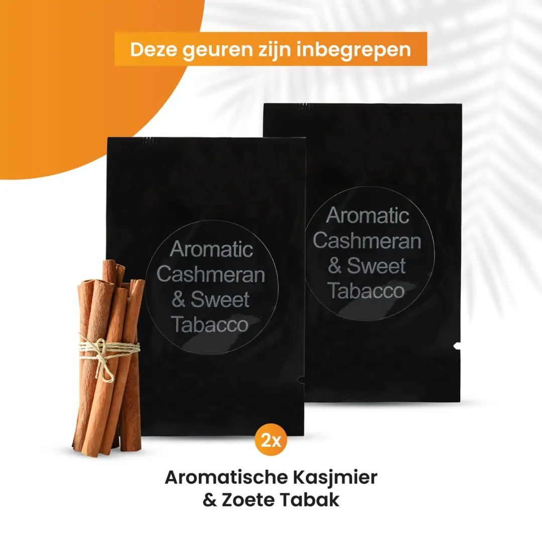 R2B Autoparfum Navulling Kasjmier & Zoete Tabak 2x10ml