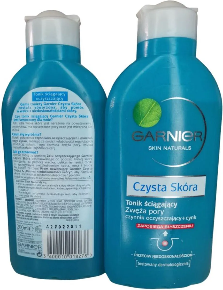 Garnier Pure Cleaning Tonic 200ml - afbeelding 2 van 5