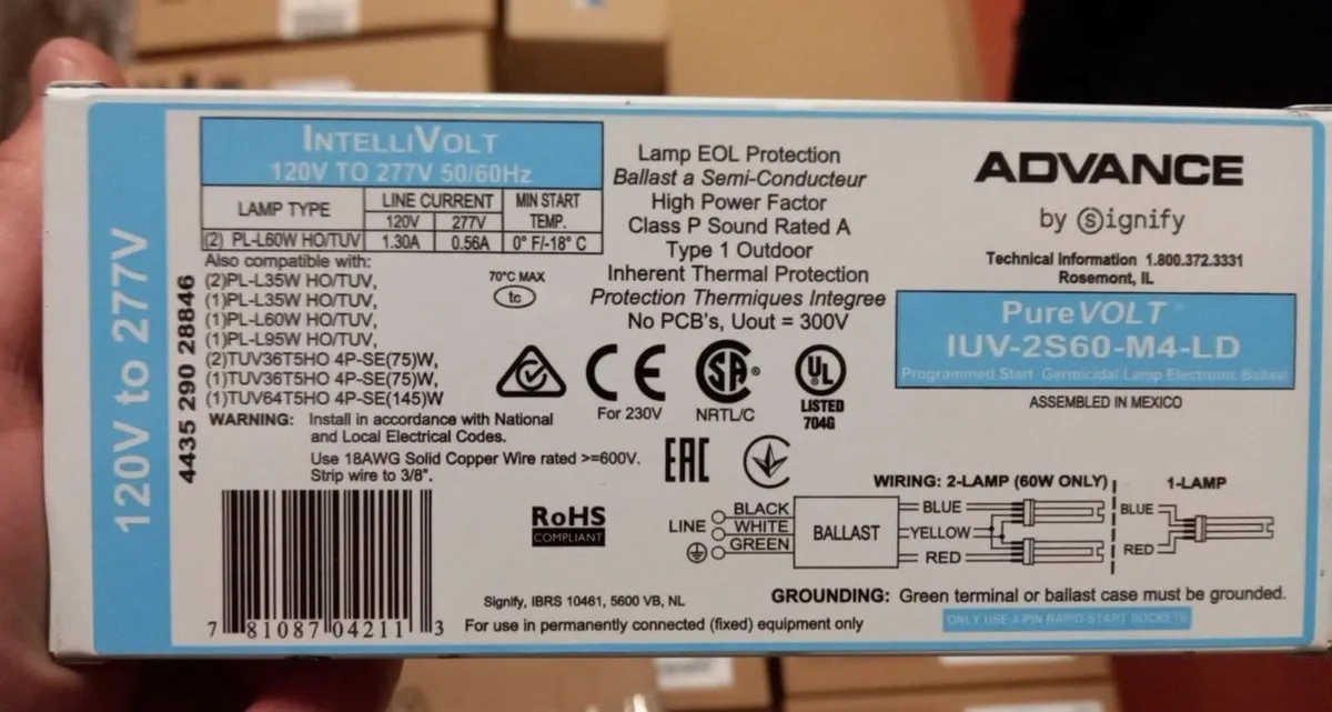 Philips TUV Advance PureVolt Driver IUV-2S60-M4-LD - Wit