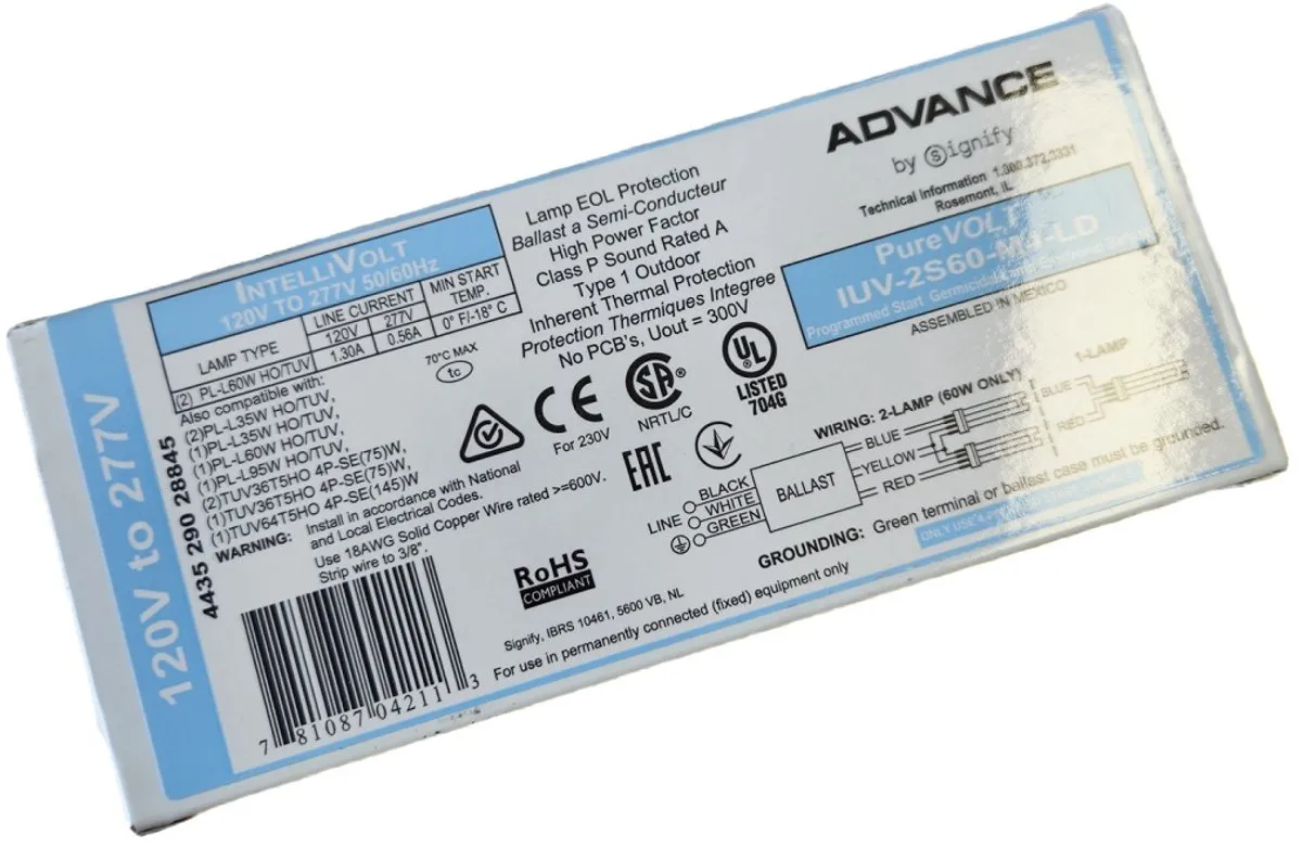 Philips TUV Advance PureVolt Driver IUV-2S60-M4-LD