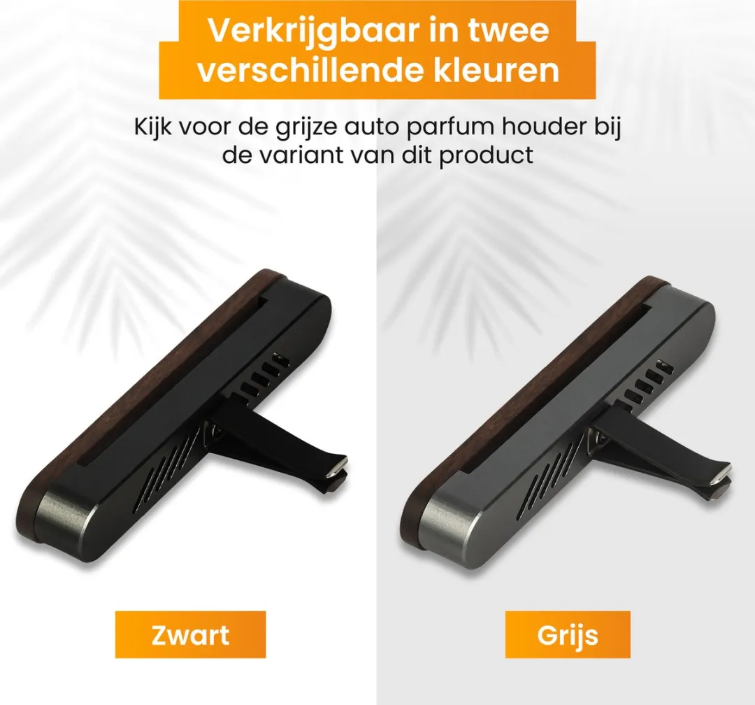 R2B Autoparfumhouder Zwart - 20ml - 2 Geuren