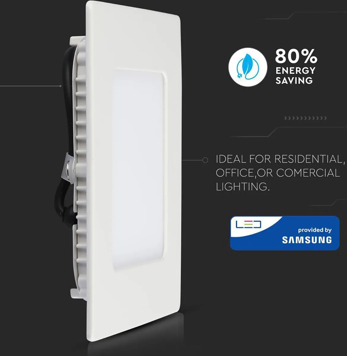 Samsung Nirano Dunson LED Downlight Inbouw 24W Natuurlijk Wit 300mm