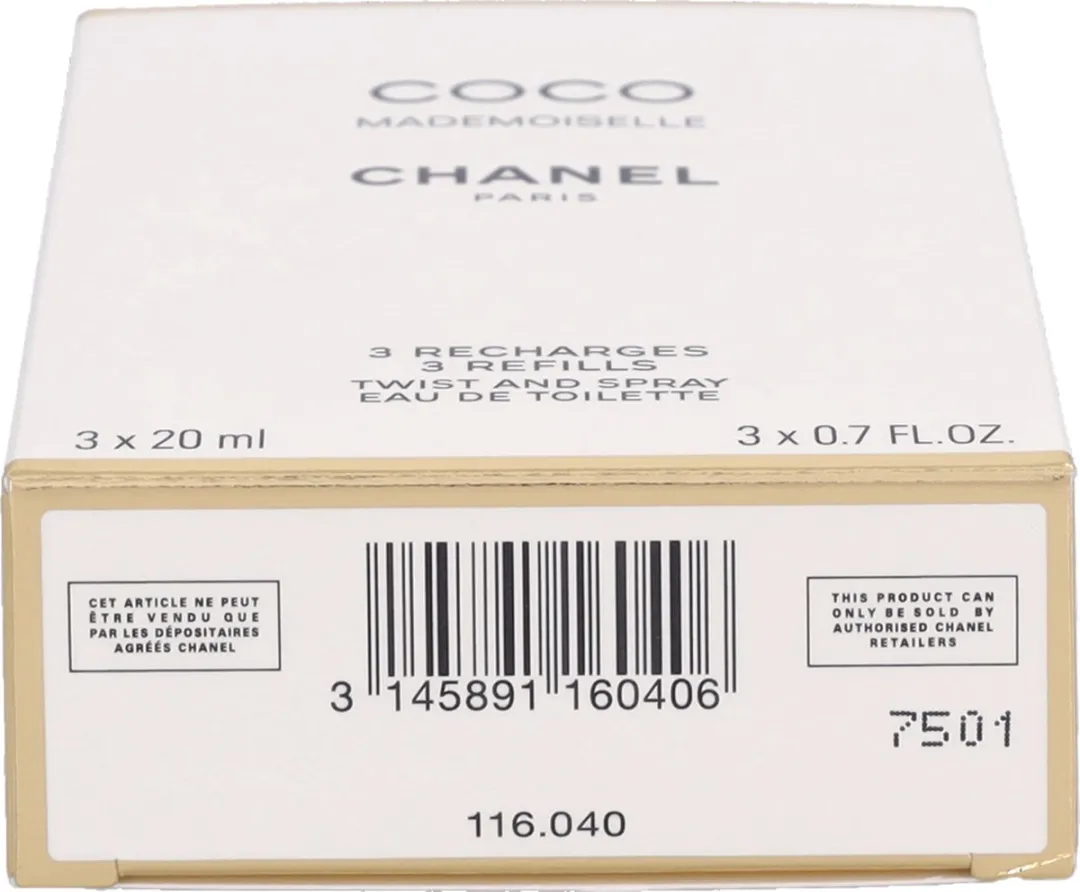 Chanel Coco Mademoiselle Geschenkset - 3x Eau de Toilette Refill
