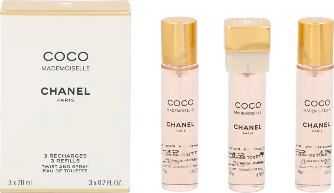 Chanel Coco Mademoiselle Geschenkset - 3x Eau de Toilette Refill 20ml - afbeelding 6 van 6