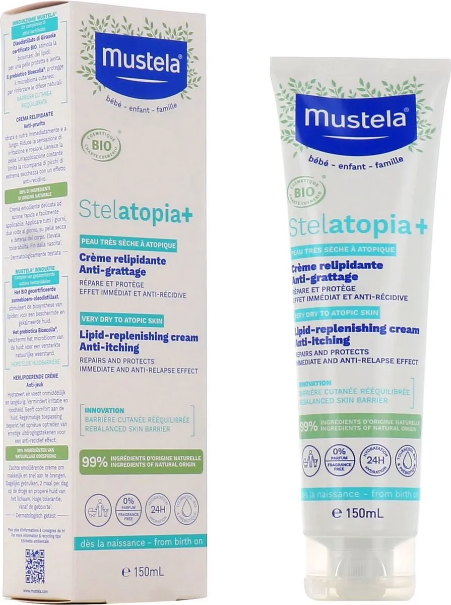 Mustela Stelatopia+ Bio Lipid-replenishing Crème 150ml