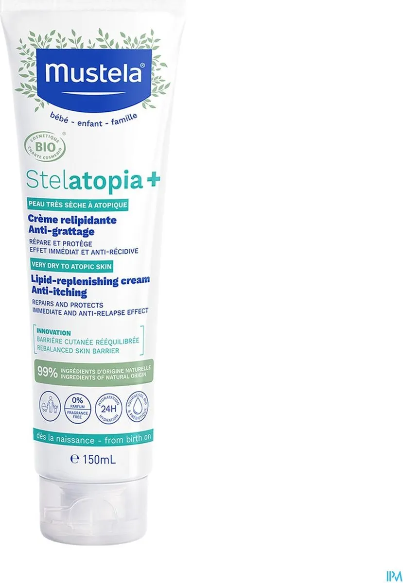 Mustela Stelatopia+ Bio Lipid-replenishing Crème 150ml