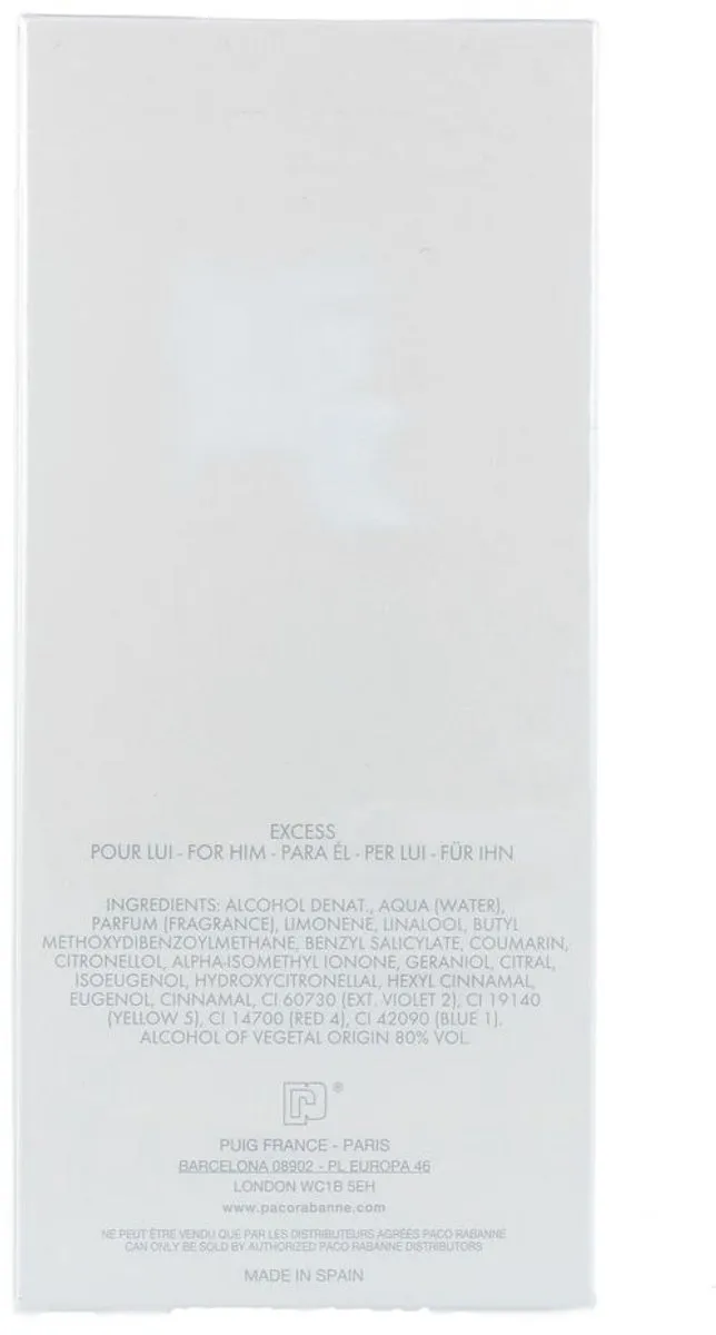 Paco Rabanne XS Pour Homme Eau de Toilette - 100ml