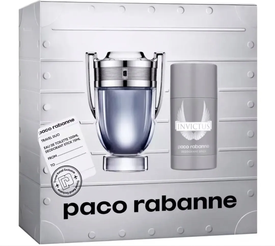 Paco Rabanne Invictus Giftset - 175ml Parfum & Deo