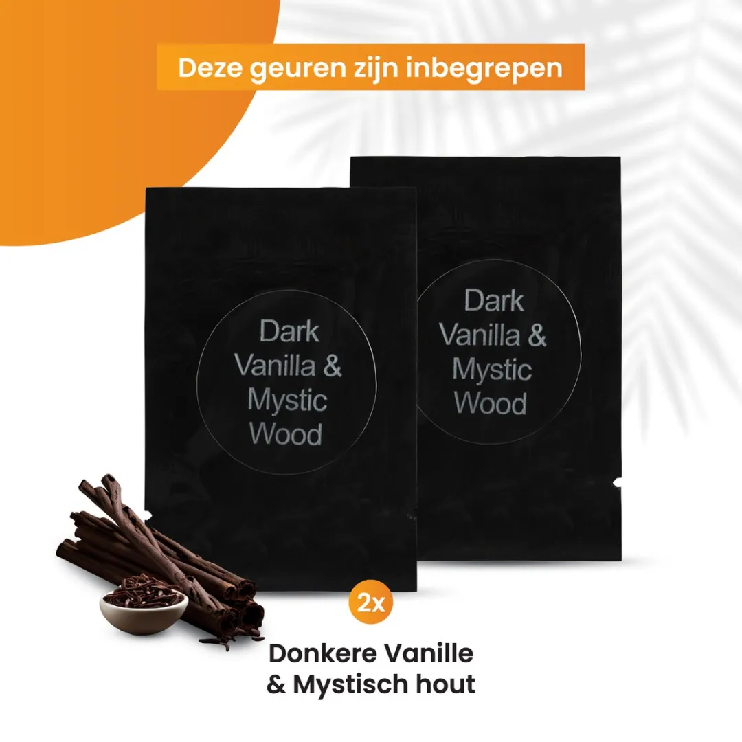 R2B Autoparfum Navulling Donkere Vanille & Mystiek Hout - 2 Stuks