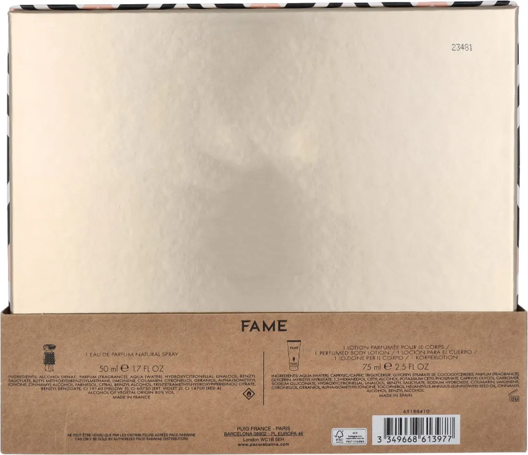 Paco Rabanne Fame Giftset - 125ml Parfum & Bodylotion