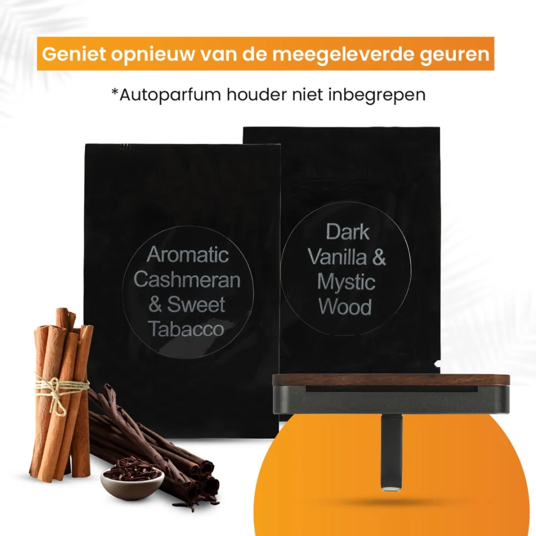R2B Autoparfum Navulling Kasjmier & Tabak 20ml - 2 Stuks