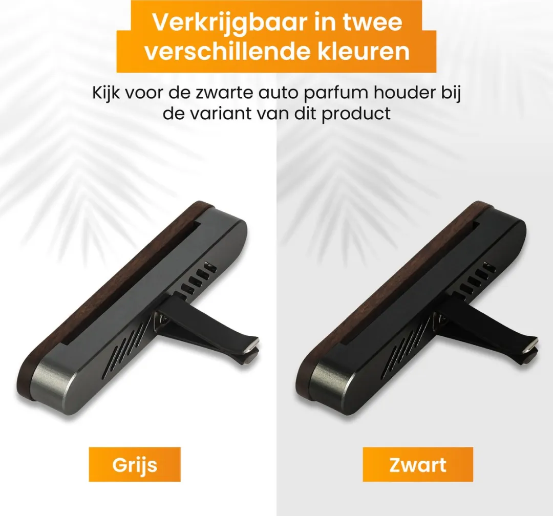 R2B Autoparfumhouder Grijs - 20ml - 2 Geuren