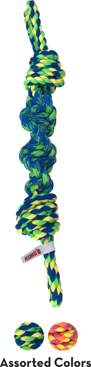 KONG Rope Bunji Assorti Hondenspeelgoed - Small - Blauw