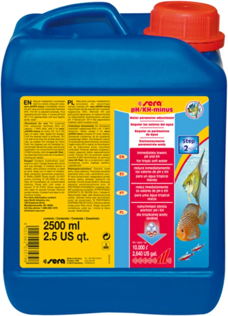 Sera pH/kH-minus 250ml Aquarium Waterbehandeling