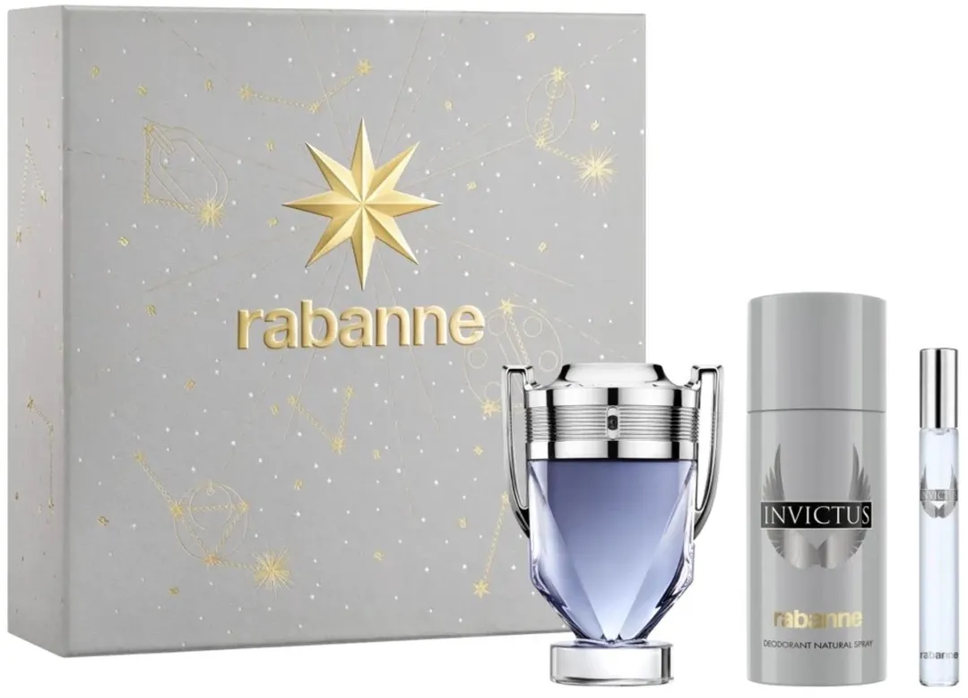 Paco Rabanne Invictus Heren Parfumset - 260ml (3-delig)