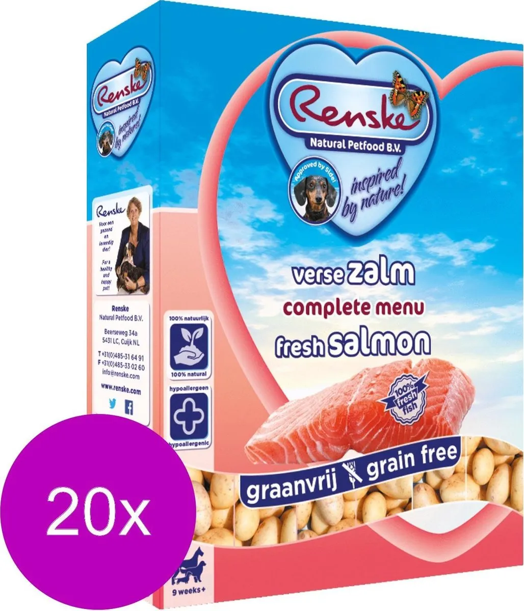 Renske Adult Zalm & Aardappel Hondenvoer