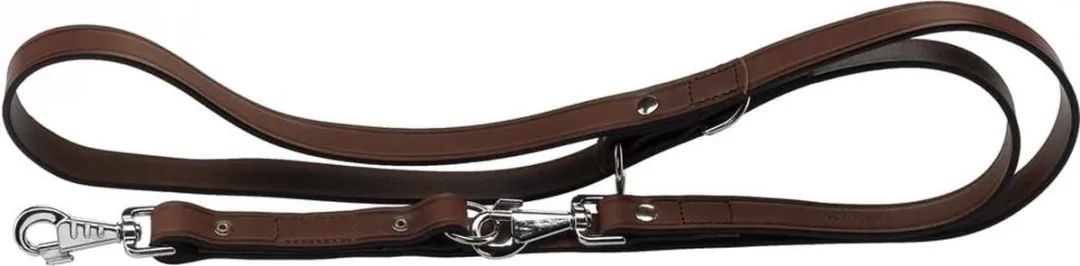 Ferplast VIP Hondenriem Leder Donkerbruin M