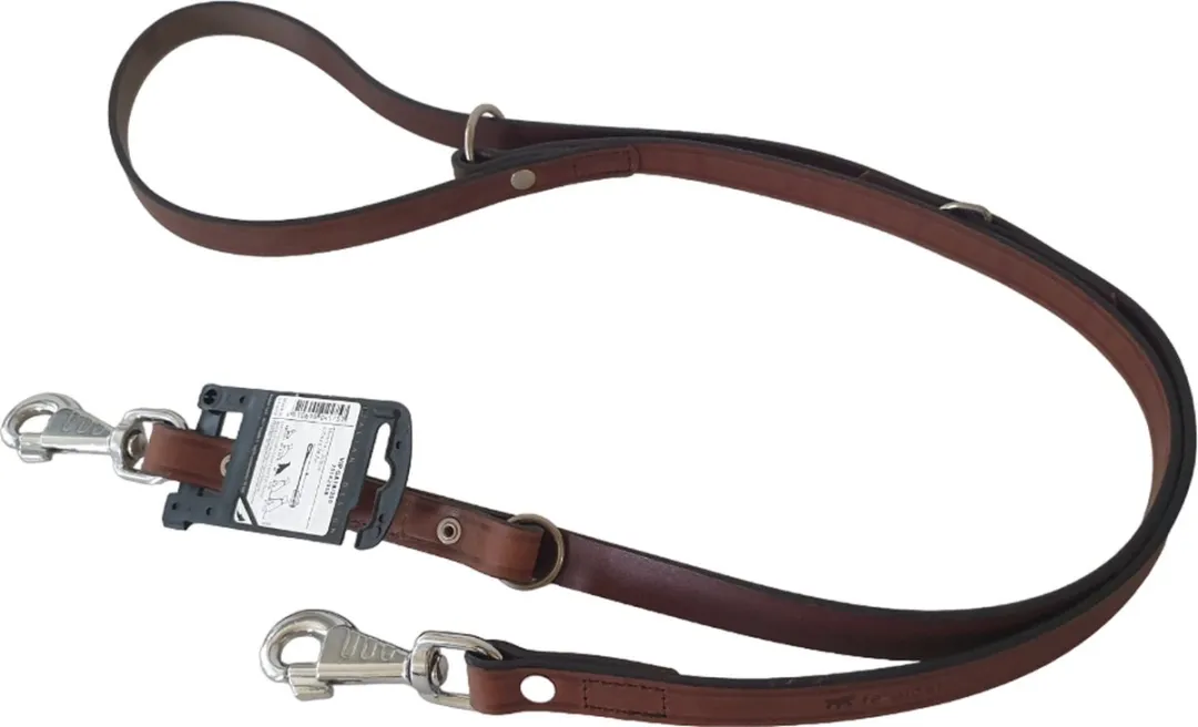 Ferplast VIP Hondenriem Leder Donkerbruin M