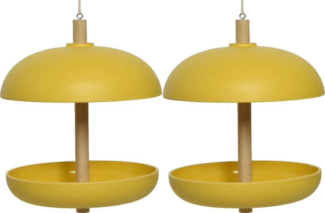 Decoris Vogelvoedersilo Hangend Geel