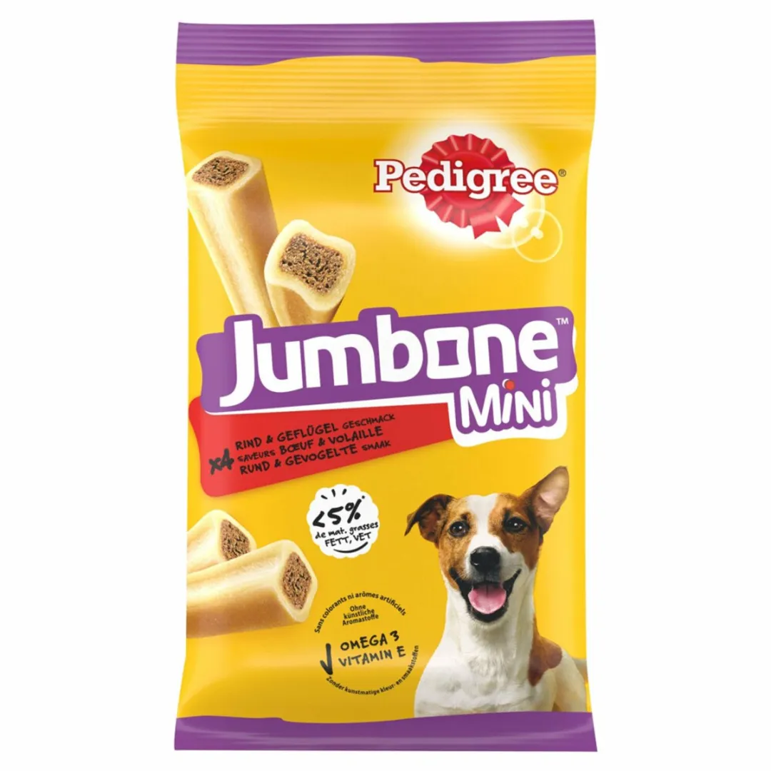 Pedigree Jumbone Rund - Gevogelte Mini - 4 Stuks