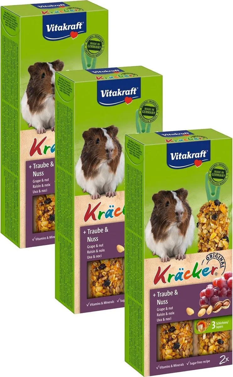 Vitakraft Cavia Kracker Noten - 3 Stuks