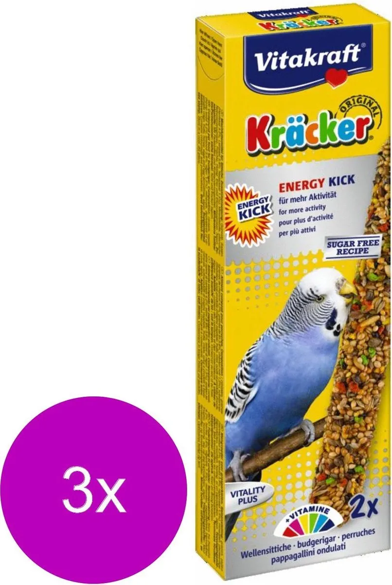 Vitakraft Parkiet Kracker Vogelsnack - 6 Stuks
