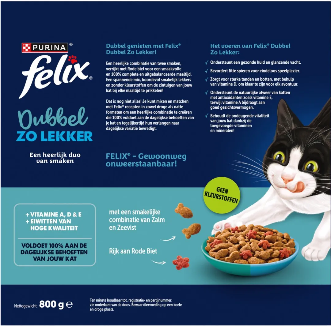 Felix DubbelZoLekker Zalm & Zeevis - 5x800g