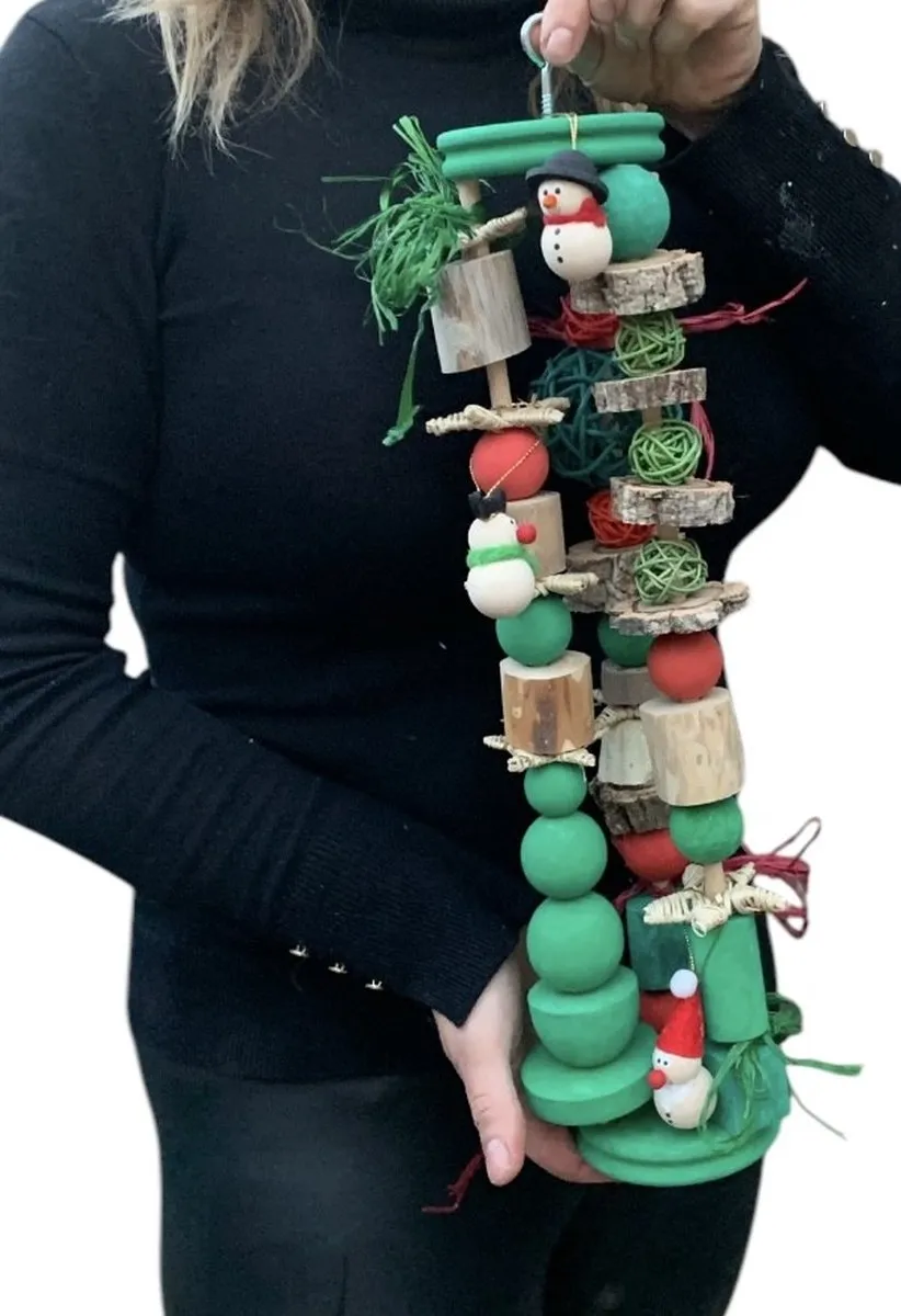 Home en Dier Kerst Toren Papegaaien Speelgoed - Groen/Rood