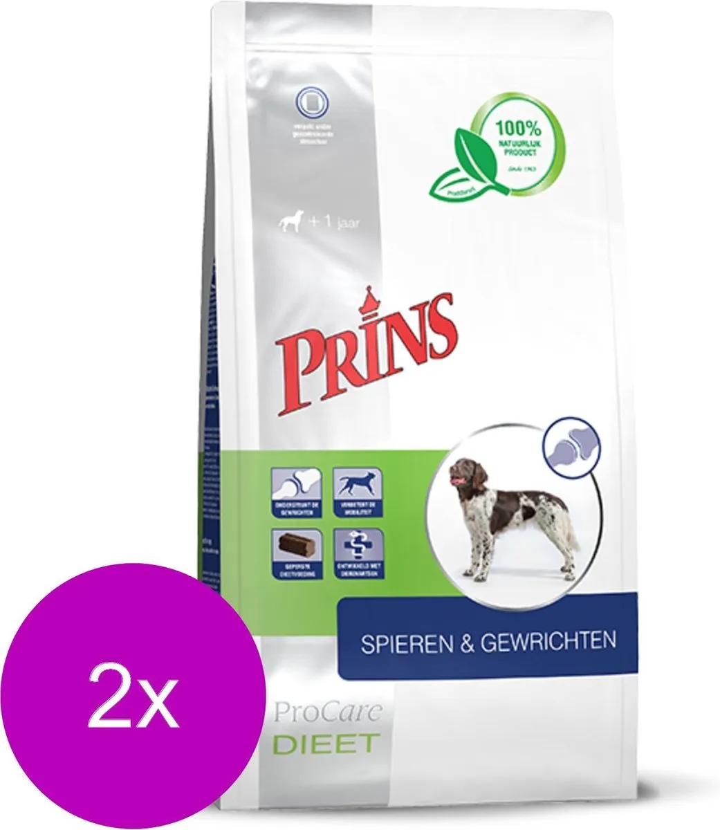 Prins Procare Spieren & Gewrichten Gevogelte Hondenvoer - 2x3kg