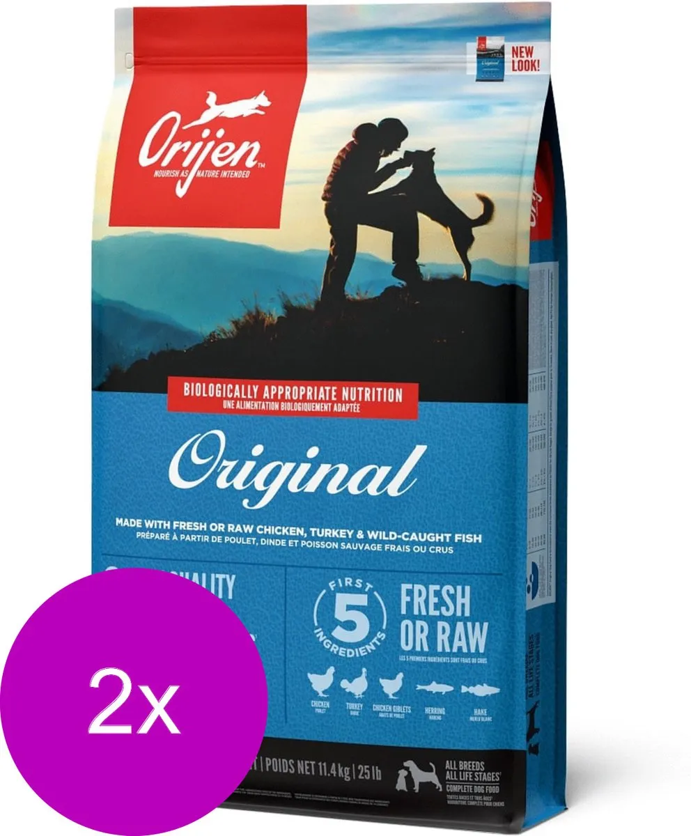 Orijen Adult Hondenvoer - 2x11.4kg
