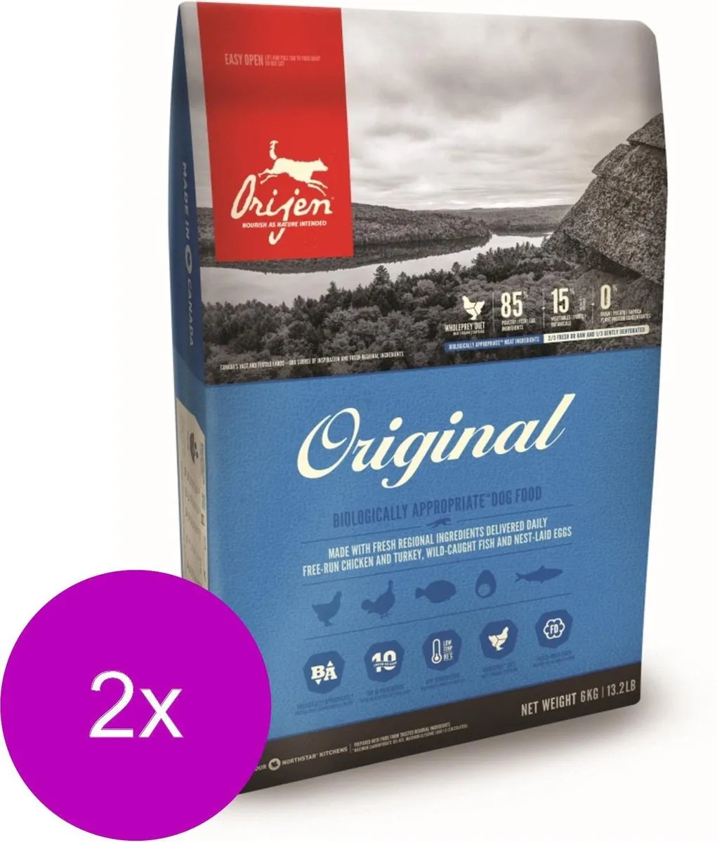 Orijen Adult Hondenvoer - 2x11.4kg