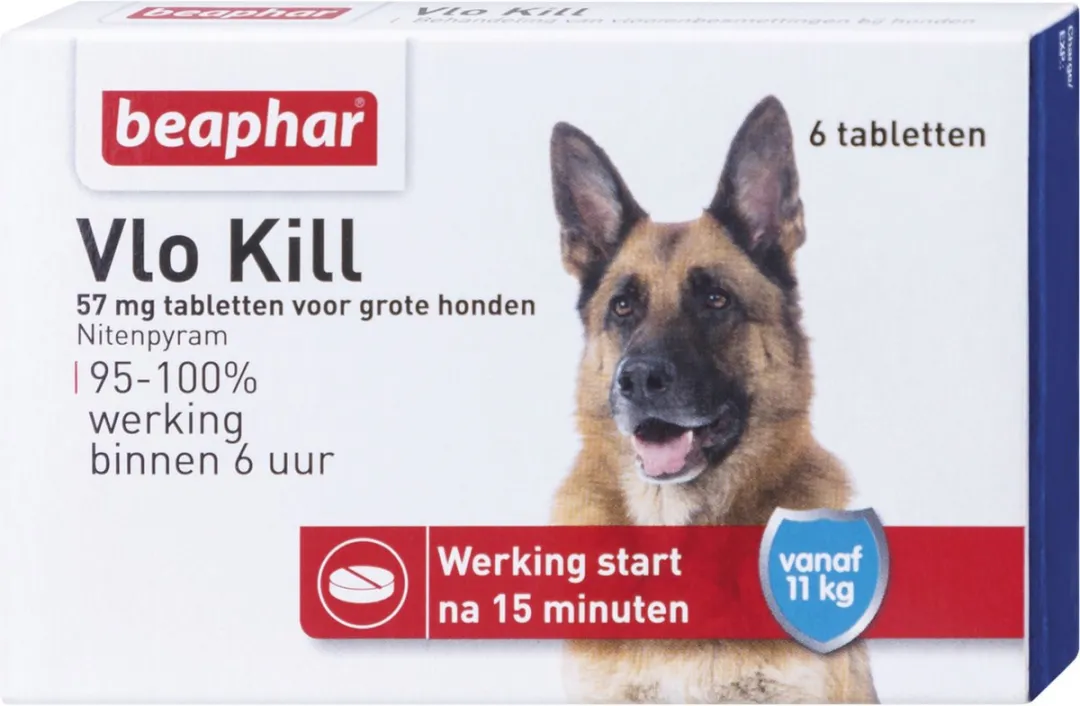 Beaphar Vlo Kill Tabletten Hond 11-57kg - 6g