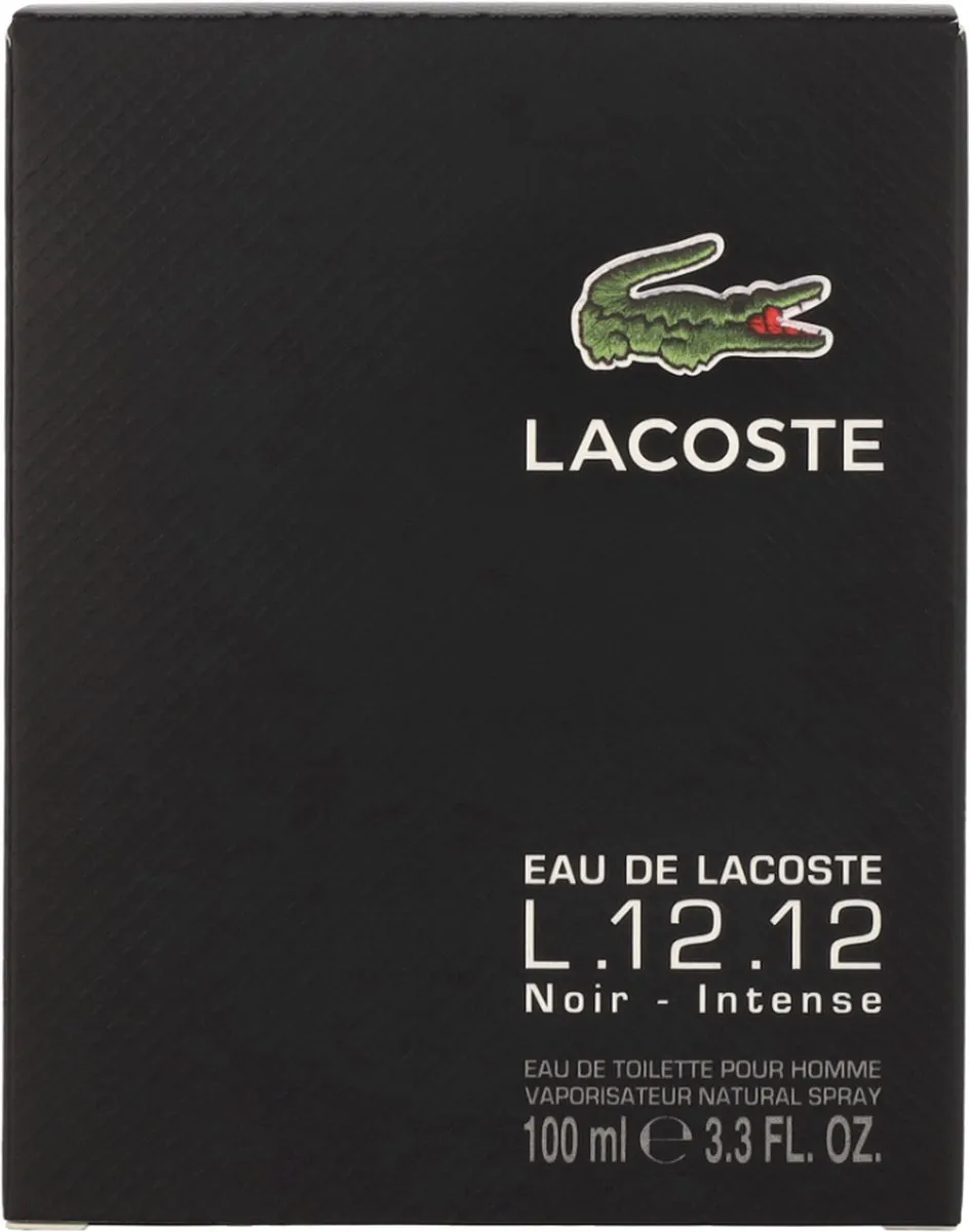 Lacoste Eau de Lacoste L.12.12 Noir Herenparfum 100ml - afbeelding 6 van 6