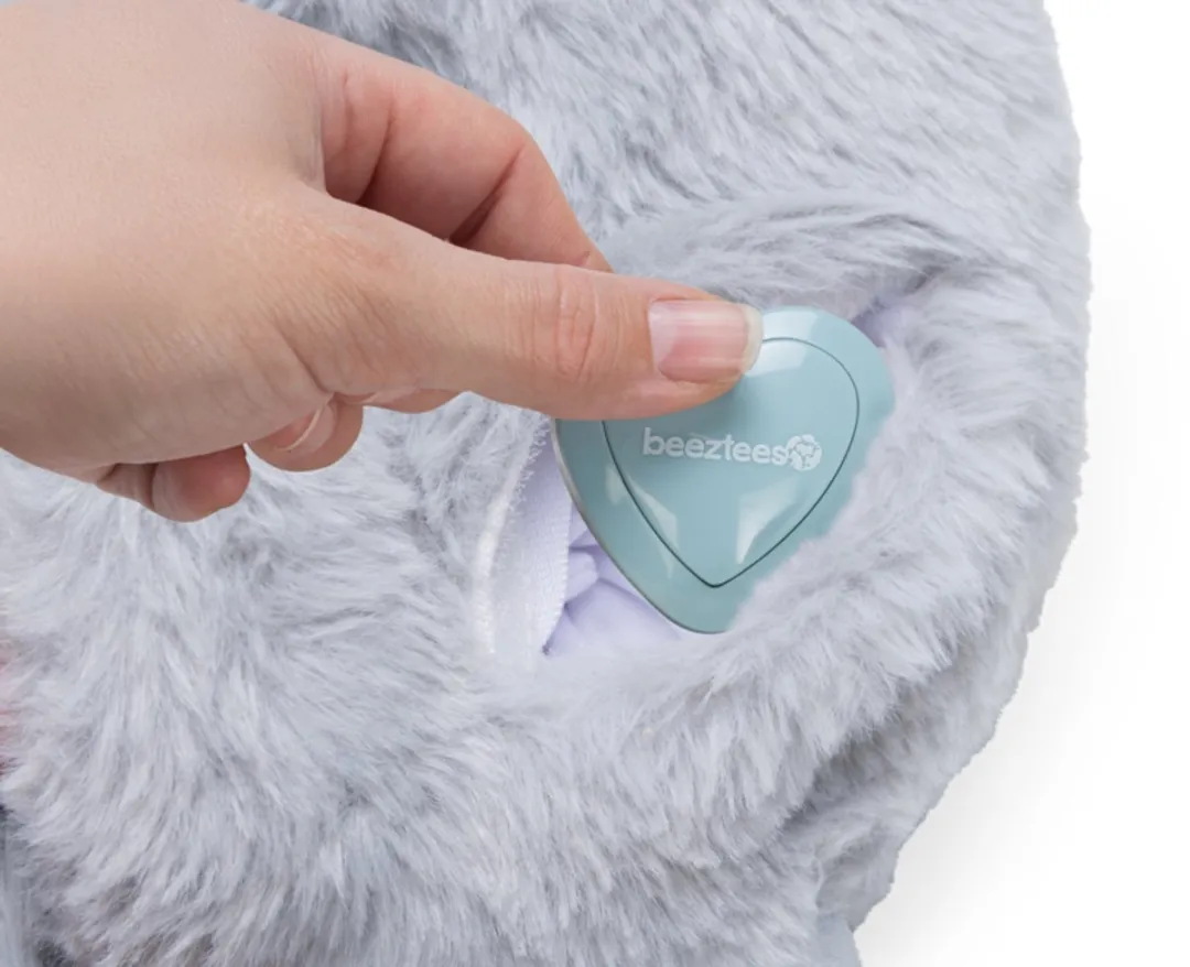 Beeztees Kitten Heartbeat Knuffel Pur - Grijs