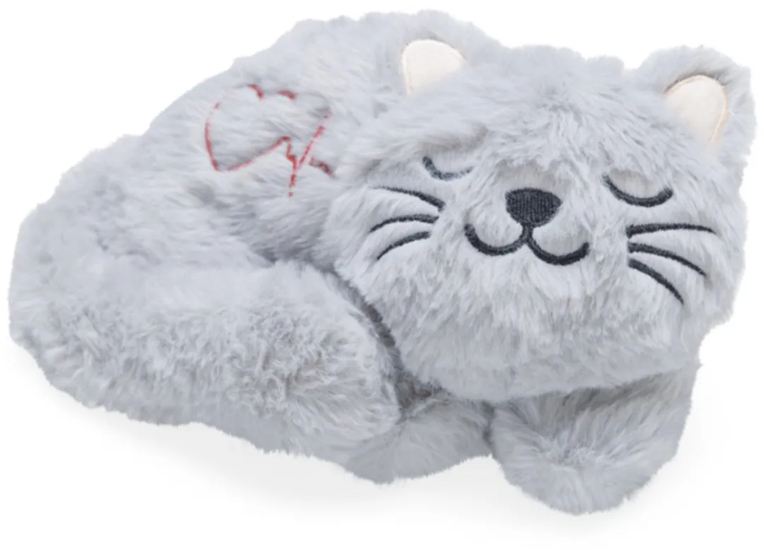 Beeztees Kitten Heartbeat Knuffel Pur - Grijs