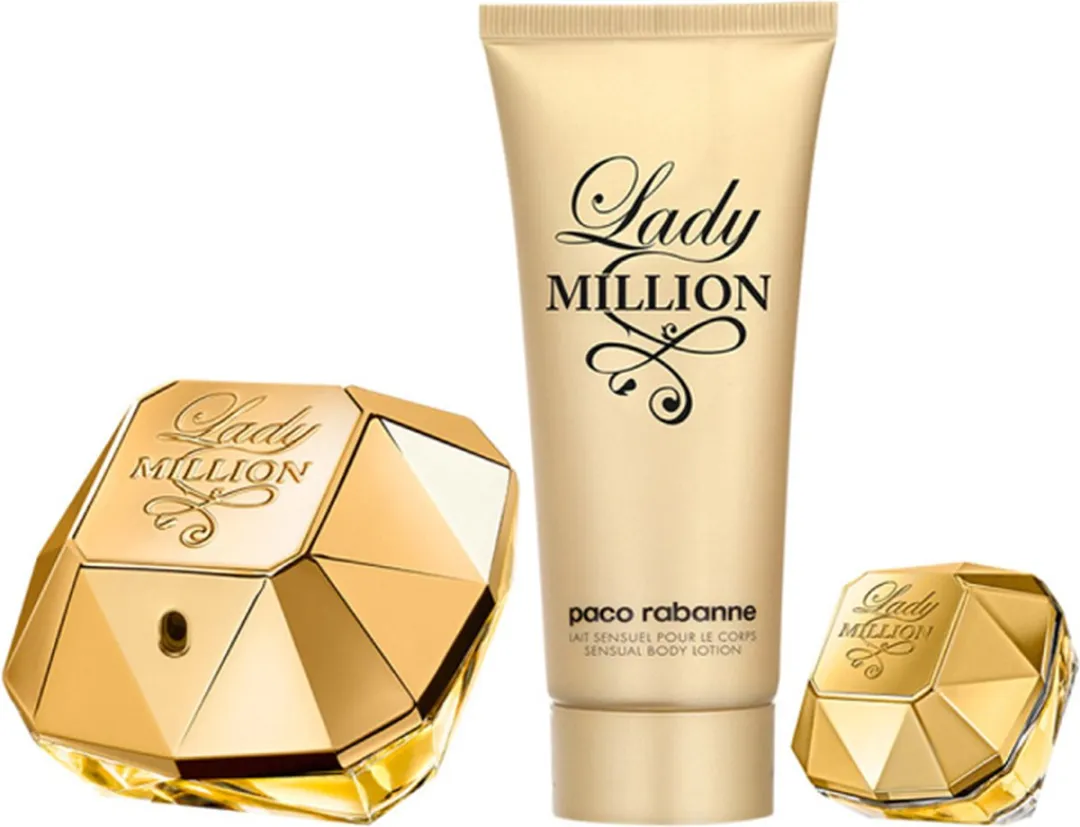 Paco Rabanne Lady Million Geurenset - 185ml (3 stuks)