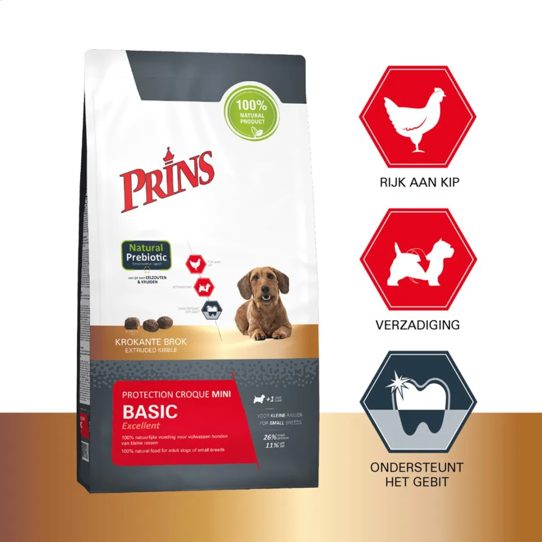 Prins Protection Croque Mini Basic 10kg Hondenvoer