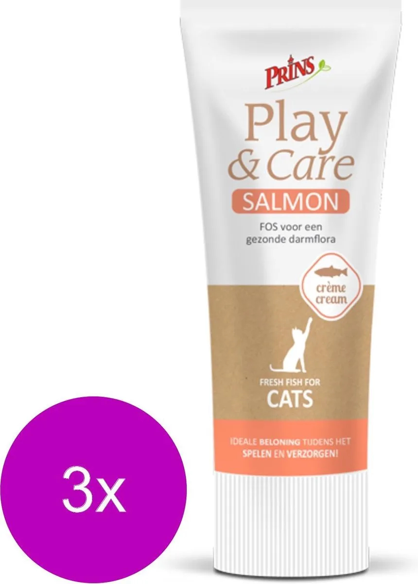 Prins Play&Care Zalm Tandpasta - 3x75g