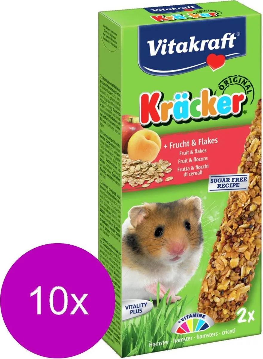 Vitakraft Hamster Kracker Fruit 2-in-1 - 10 Stuks