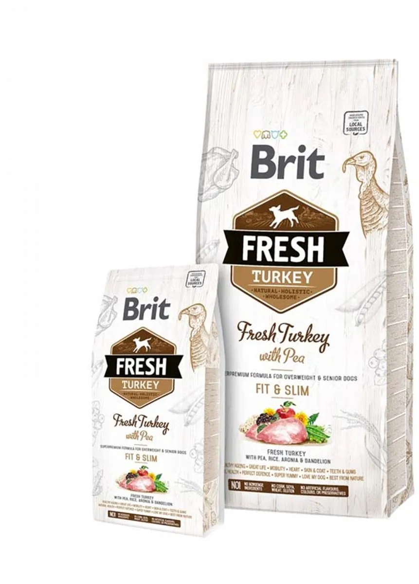 Brit Fresh Turkey with Pea Light Fit & Slim Adult - Senior