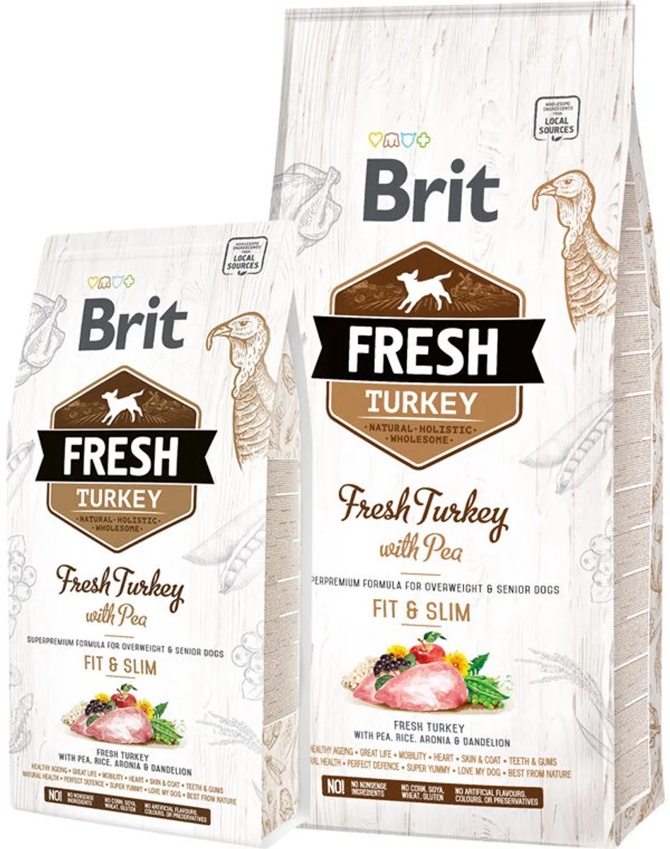 Brit Fresh Turkey with Pea Light Fit & Slim Adult - Senior