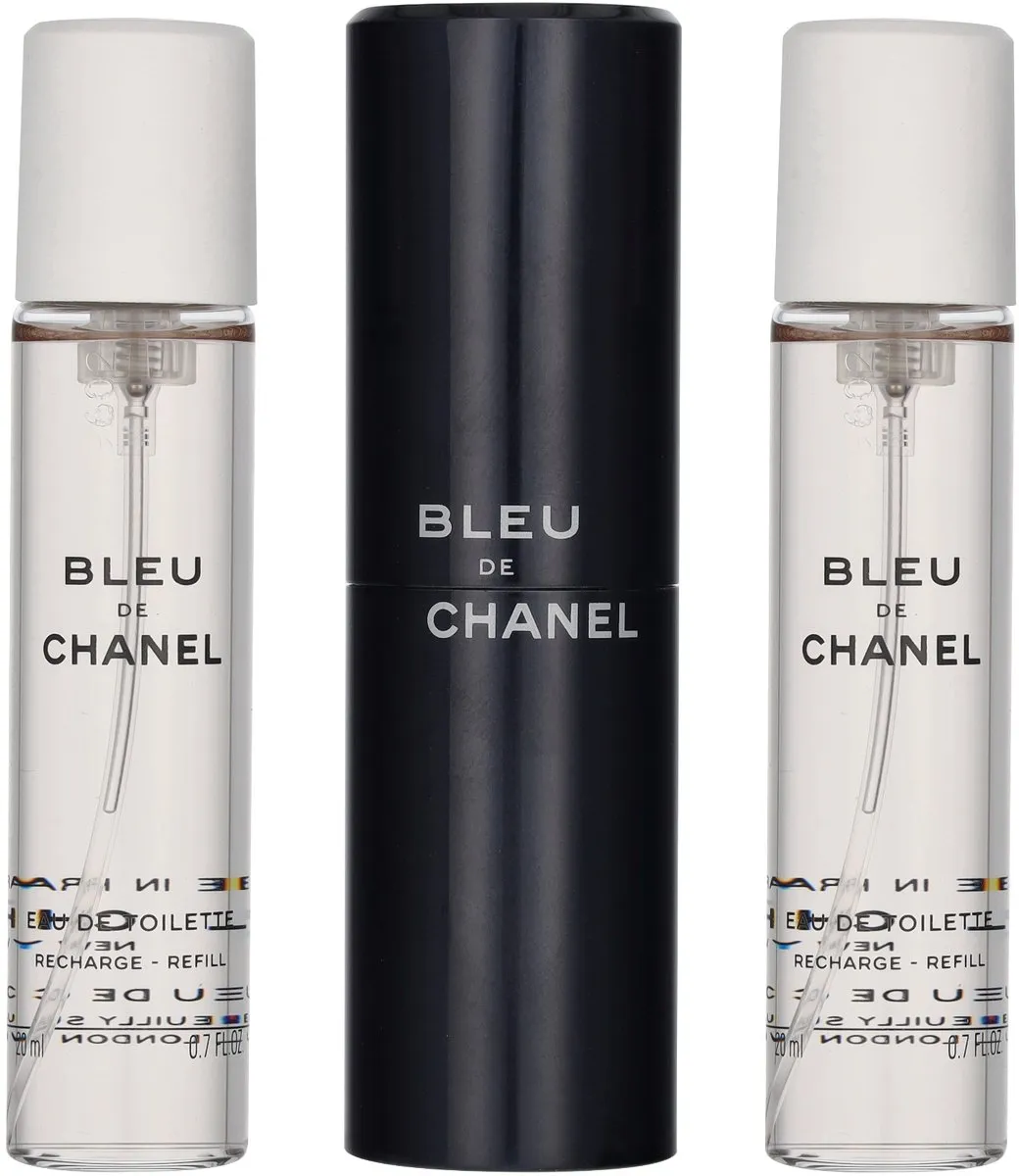 Chanel Bleu de Chanel Twist and Spray - 3 x 20 ml - eau de toilette - 1 hervulbare spray + 2 navullingen