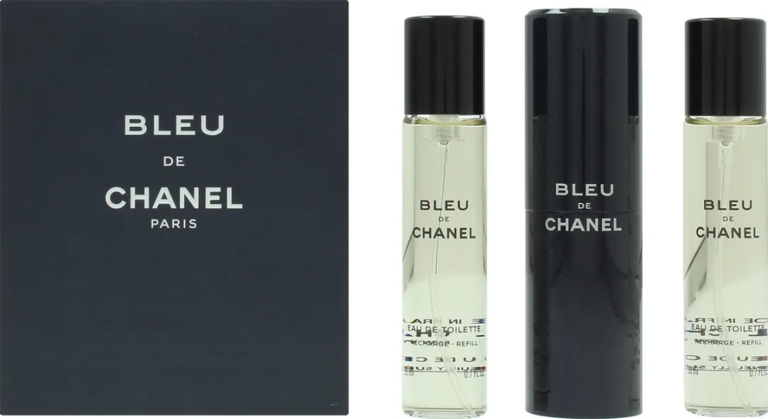 Chanel Bleu de Chanel Twist and Spray - 3 x 20 ml - eau de toilette - 1 hervulbare spray + 2 navullingen