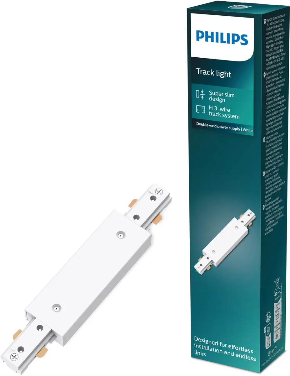 Philips EasyLink Dubbelzijdige Stroomaansluiting Wit