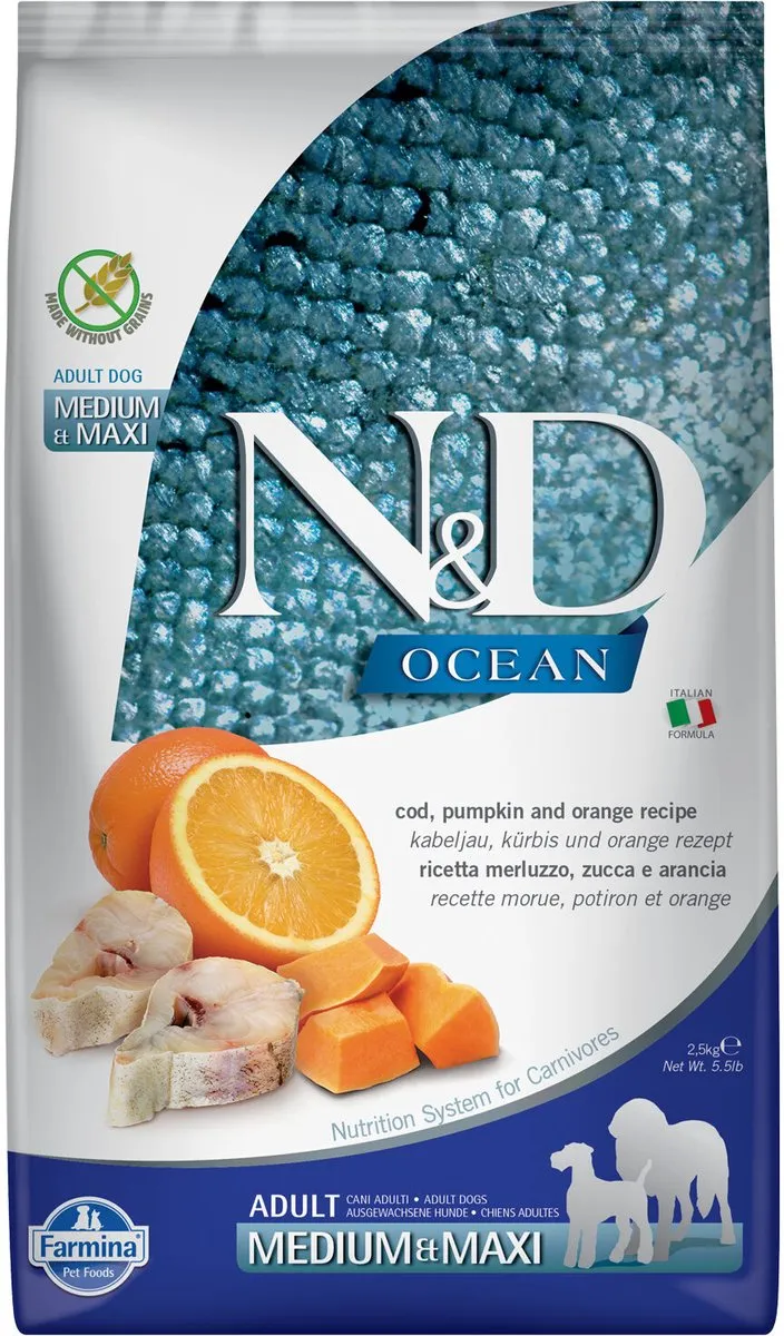 Farmina N&D Ocean Adult Hondenvoer - 2,5 kg