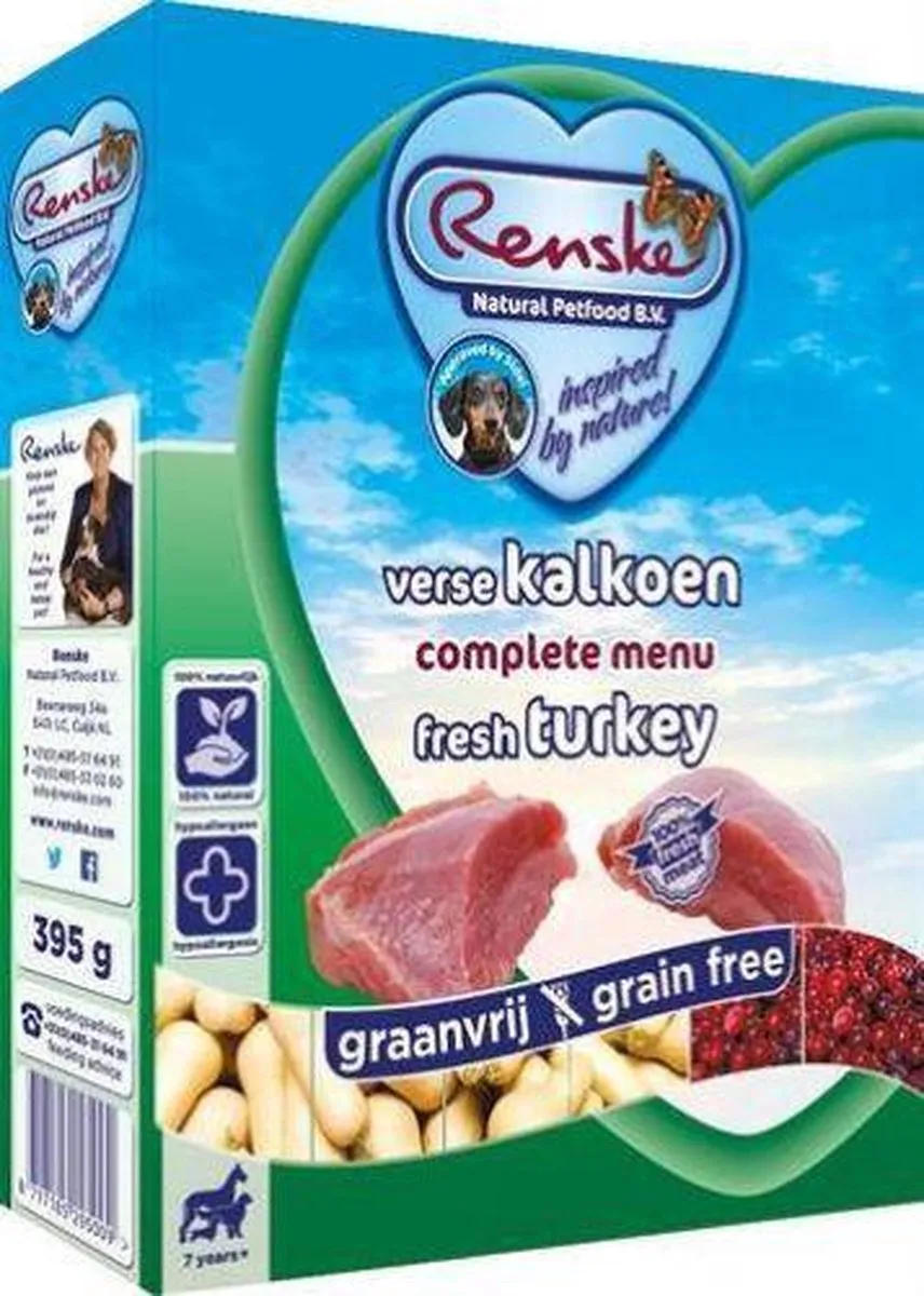 Renske Honden Natvoer Kalkoen 30x395g