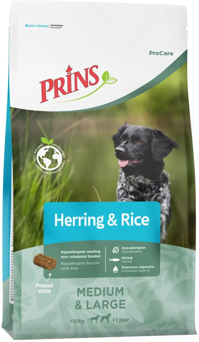 Prins ProCare Hypoallergeen Hondenvoer Haring & Rijst